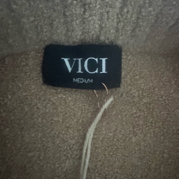 Vici Warm Beige Knit Sweater - Picture 4 of 5